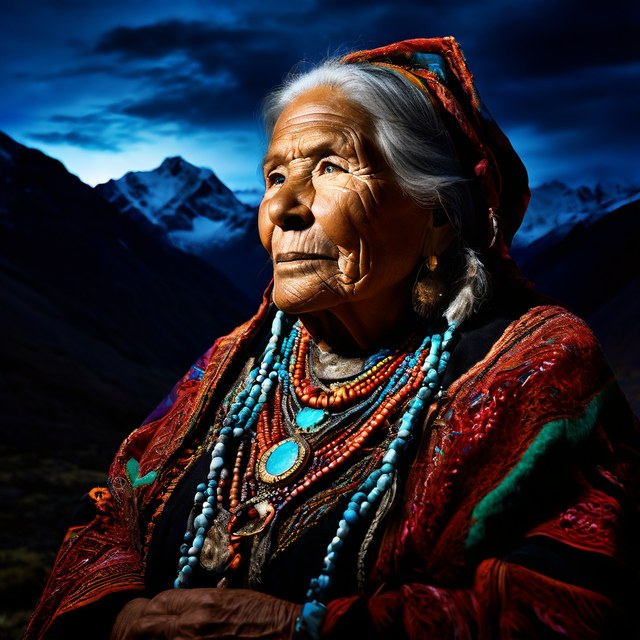 Elderly Inca Mother