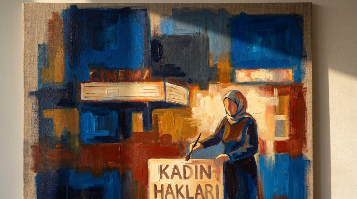 Turkish Suffragette Sign-Painter